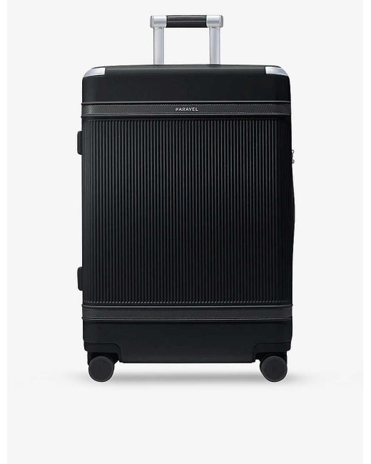 Paravel Black Aviator Grand Recycled-polycarbonate Suitcase