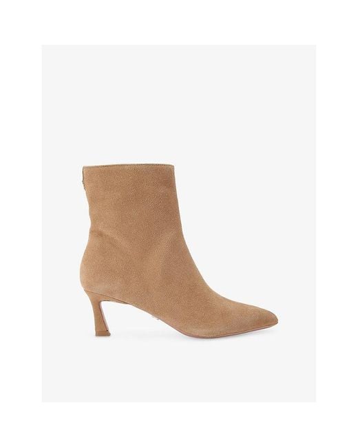 Carvela Kurt Geiger Women's Brown Marcia Faux-Suede Ankle Boots