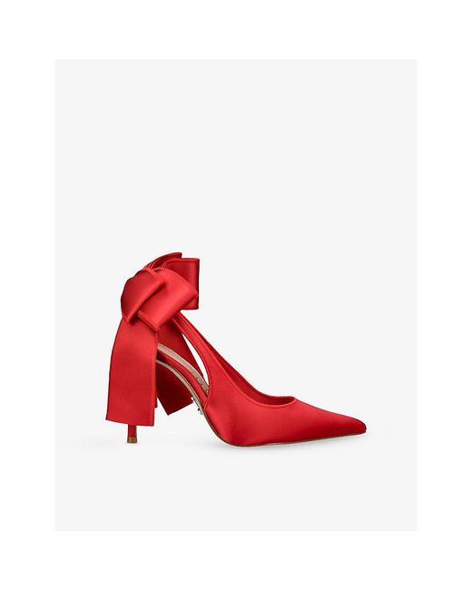 Steve Madden Red Teacup Satin Courts