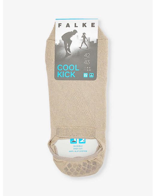 Falke White Cool Kick Cushioned-sole Stretch-knit Socks for men