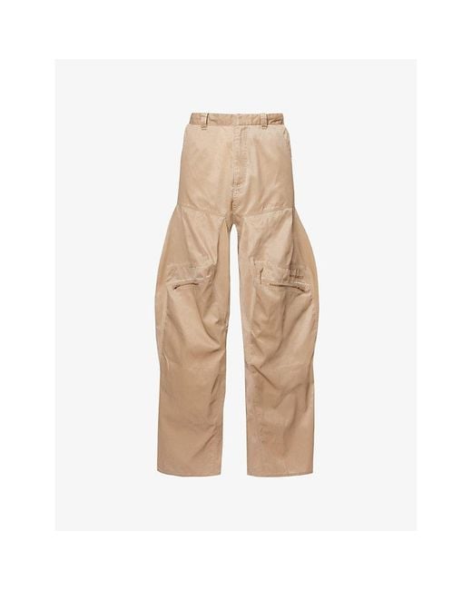 Y. Project Natural Branded Wide-leg Relaxed-fit Woven Trousers for men