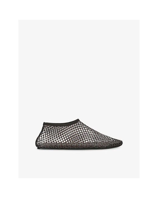 Christopher Esber Gray Minette Mesh Ballet Flats