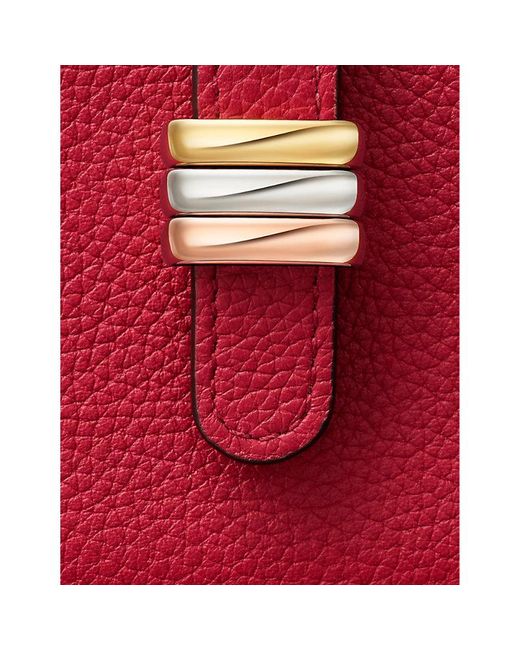Cartier Red Trinity Leather Card Holder