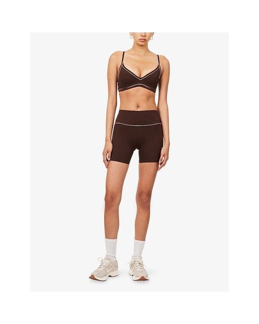 WE Are Tala Brown Dayflex Contrast Sweetheart Sports Bra