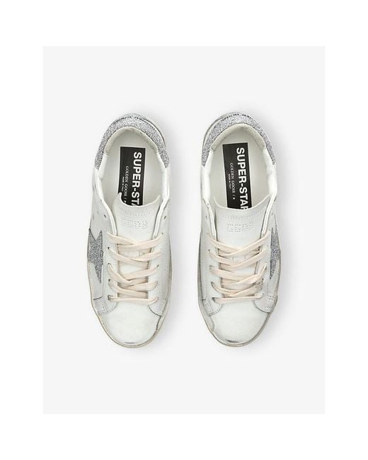 Golden Goose Deluxe Brand White Super-Star Leather Trainers