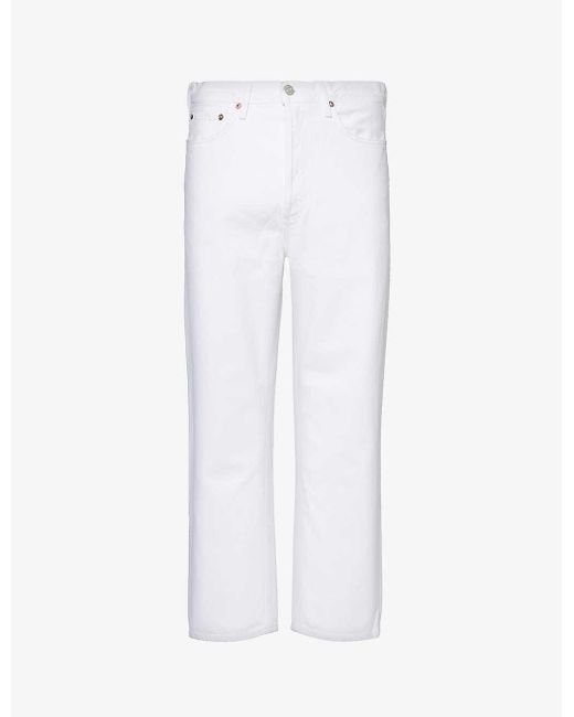 Agolde White 90s Straight-leg Mid-rise Organic-cotton Denim Jeans for men