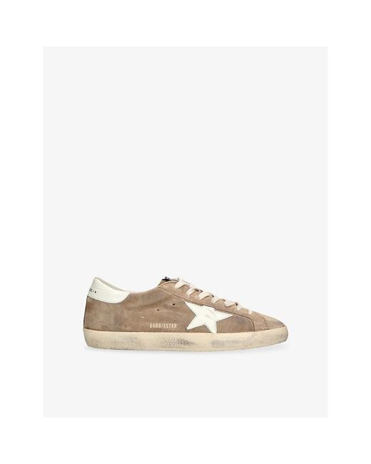 Golden Goose Deluxe Brand Natural Super Star 16121 Suede Trainers for men