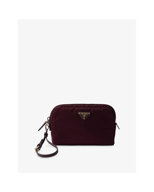 Prada Purple Small Re-Nylon Woven Pouch