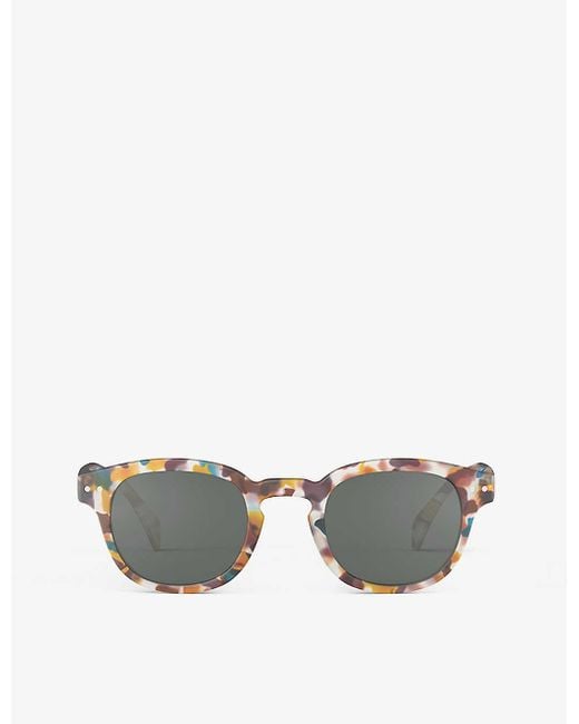 Izipizi Gray #c Square-frame Polycarbonate Sunglasses