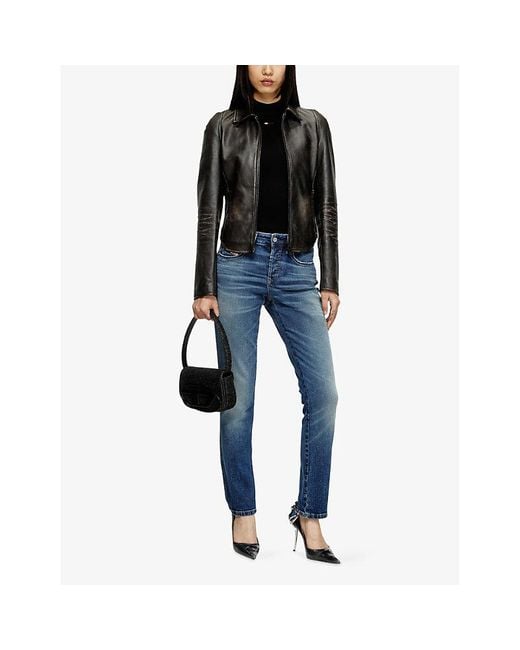 DIESEL Blue 1992 D-Jiann Faded-Wash Denim Jeans