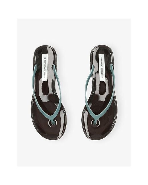 Christopher Esber Blue Jo Pvc Flip-Flops
