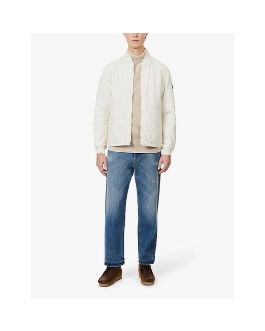 Polo Ralph Lauren White Gunner Brand-patch Relaxed-fit Cotton And Recycled-nylon-blend Jacket X for men