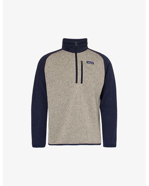 Patagonia Blue Better Sweater Quarter-zip Recycled-polyester Sweatshirt for men