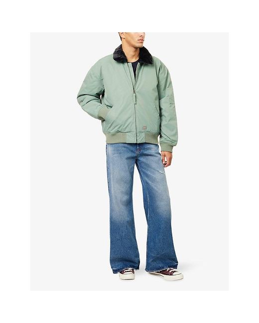 Dickies Green Coalfield Padded Woven Flight Jacket for men