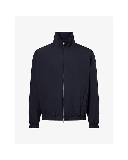 Umit Benan Blue Phil Reversible Silk Jacket for men