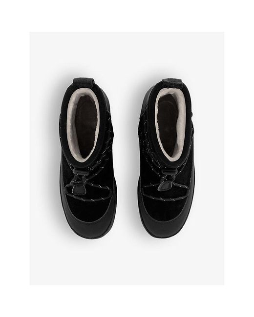 Tretorn Black Aspa Contrast-panel Woven Ankle Boots