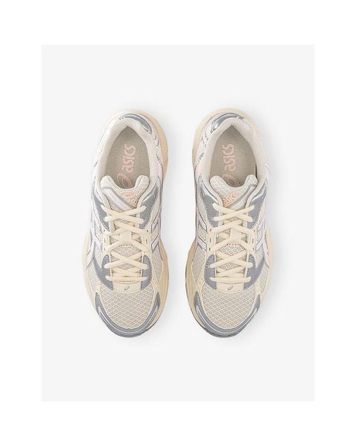 Asics White Gel 1130 Leather And Mesh Trainers