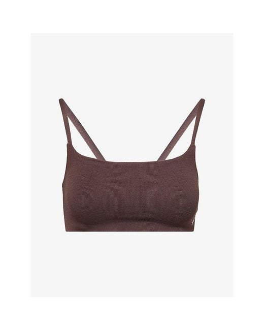 Fp Movement Purple Tighten Up Mini Ribbed Sports Bra