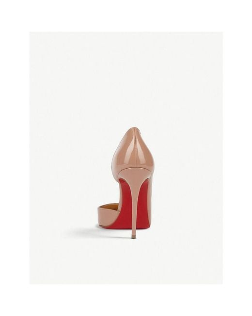Christian Louboutin Pink Iriza 100 Patent-Leather Courts