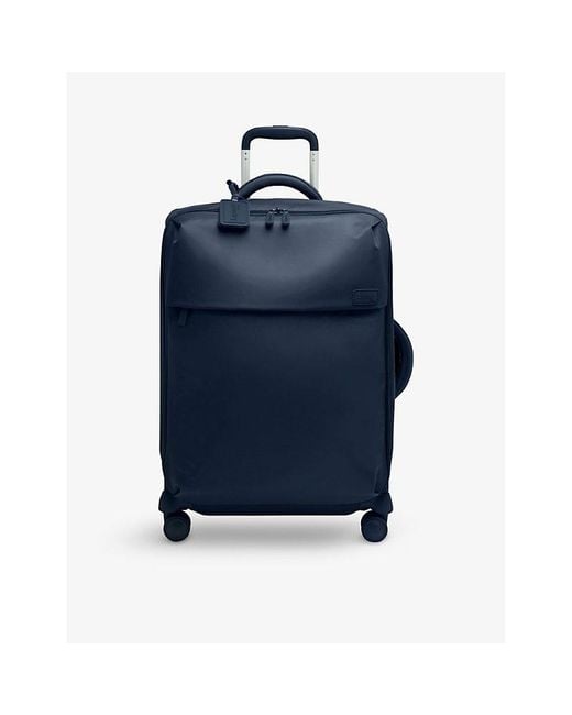 Lipault Blue Plume Medium-trip Nylon Suitcase