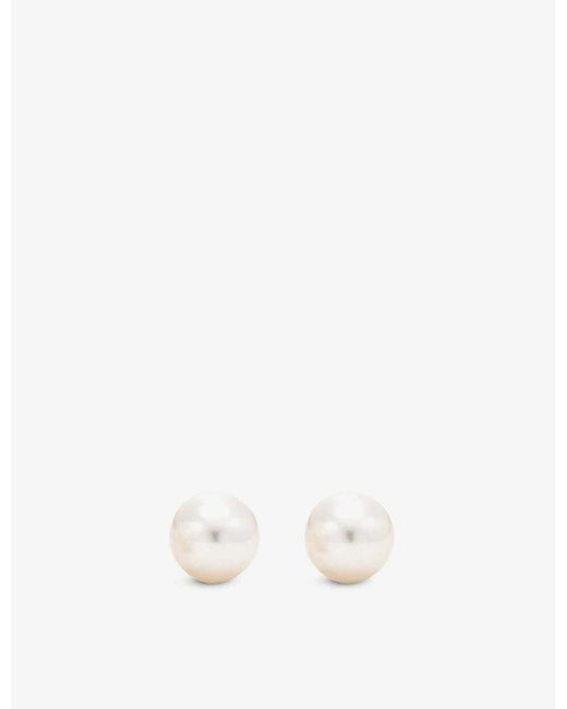 Tiffany & Co 18ct White-gold Pearl Earrings