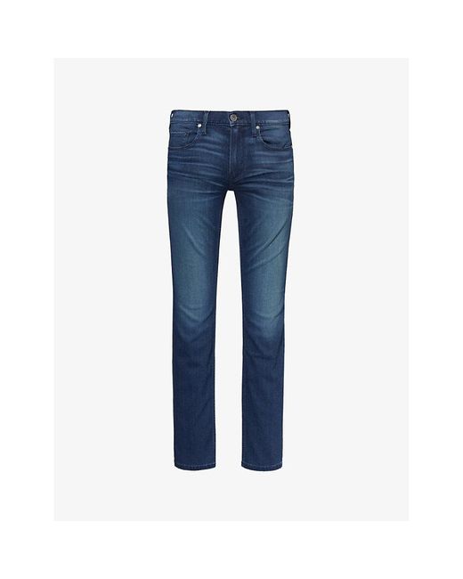 PAIGE Blue Lennox Slim-fit Slim-leg Stretch-woven Jeans for men