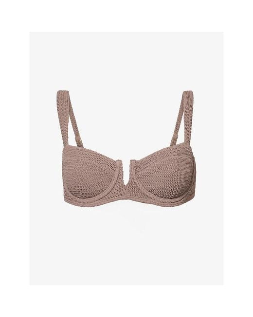 Cheap Monday Pink Clovelly V-Cut Bikini Top