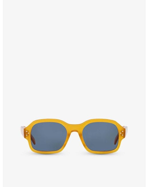 Céline Blue Cl40266u Square-frame Acetate Sunglasses
