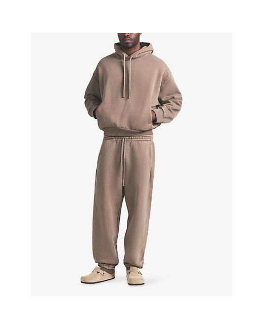 Skims Brown Heavy Fleece Cotton-Blend Hoody for men
