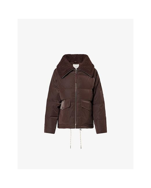 Varley Brown Roseville Down Jacket