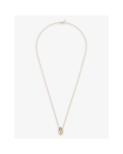Cartier Trinity 18ct White, Rose And Yellow- Pendant Necklace