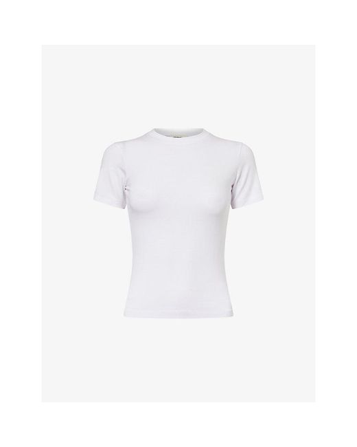 ADANOLA White Utimate Short-Sleeve Stretch-Modal T-Shirt
