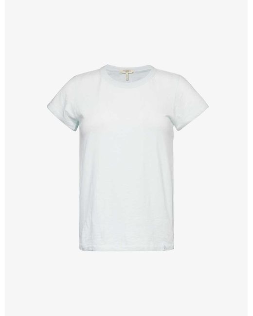 Rag & Bone White The Slub Organic Cotton-jersey T-shirt