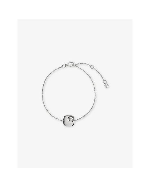 Monica Vinader White Amaia Sterling- Chain Bracelet