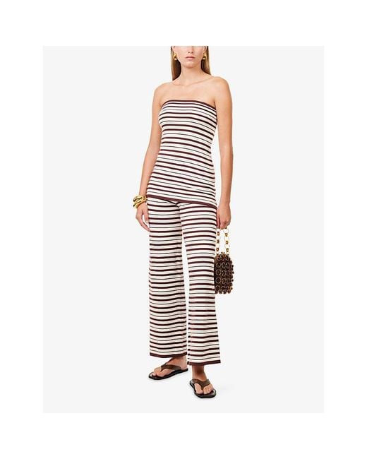 4th & Reckless Multicolor Thalia Striped Knit Trouser