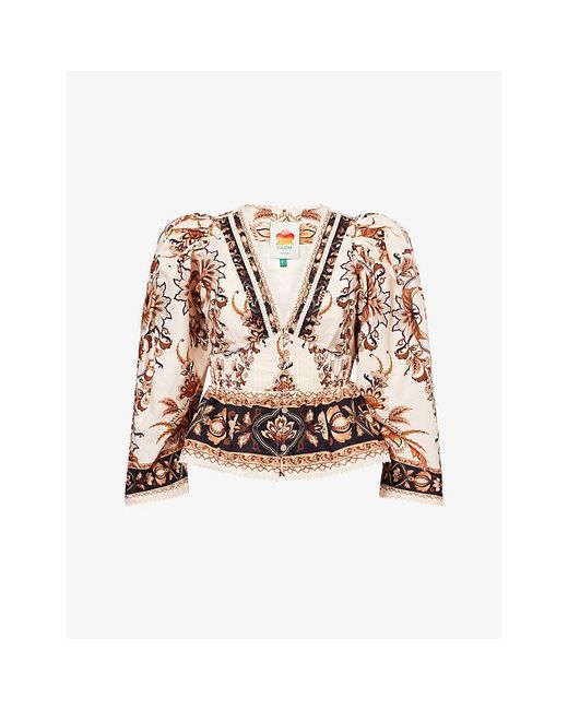 Majestic Garden Sand Blouse main image 0