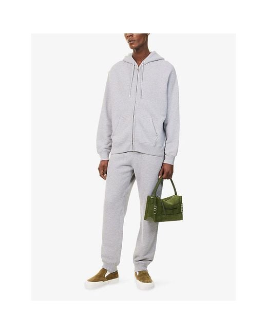 J.W. Anderson Purple Ribbon Anchor Zip Cotton Hoody for men