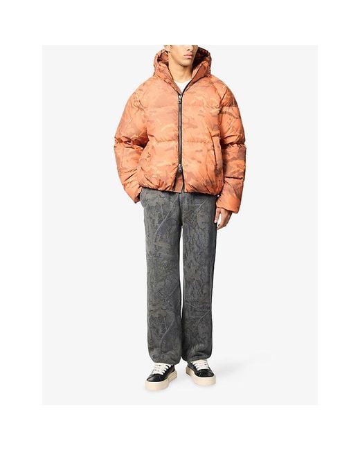 Cole Buxton Gray Realtree Washed Cotton-Jersey Jogging Bottoms for men