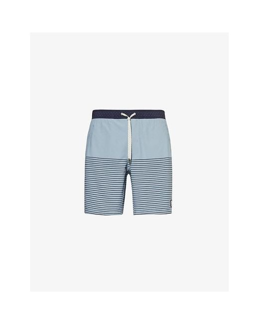 vuori Blue Kore Colour-blocked Regular-fit Stretch-recycled-polyester Blend Shorts X for men