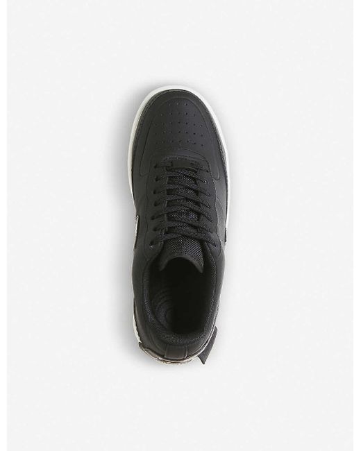 nike black trainers leather