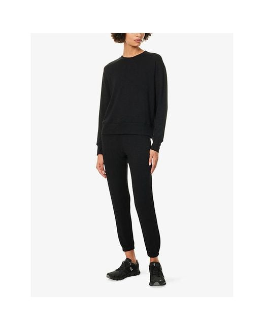 Splits59 Black S59 Sonja Tapered-Leg Stretch-Woven Jogging Bottoms