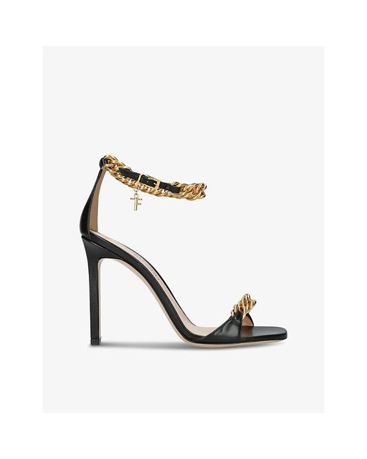 Tom Ford Multicolor Chain-strap 105 Leather Heeled Sandals