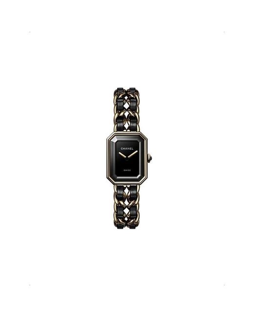 Chanel Black H6951 Première Édition Originale 18Ct- Steel And Leather Quartz Watch