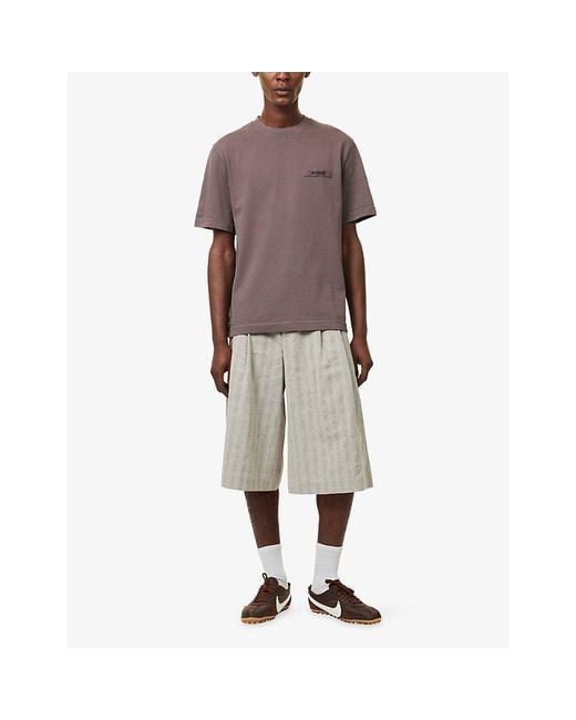 Jacquemus Purple Le Gros Grain Cotton-Jersey T-Shirt for men