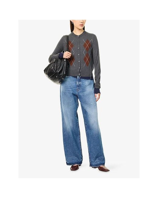 Acne Blue 1981 Wide-Leg Denim Jeans