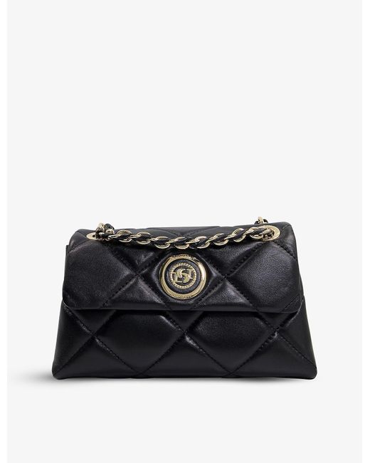 Dune Duchess Small Quilted-leather Shoulder Bag in Black-Leather (Black ...