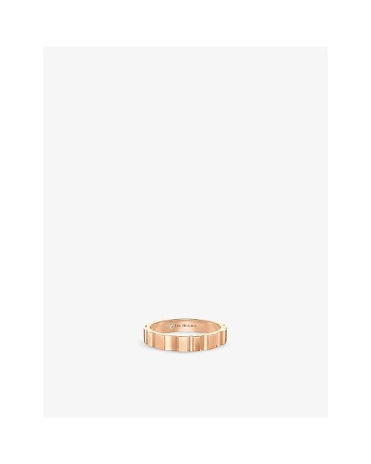 De Beers Jewellers Natural Rvl 18Ct Rose- Ring for men