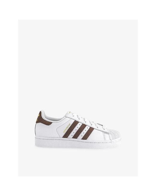 Adidas White Superstar Ii Leather Trainers