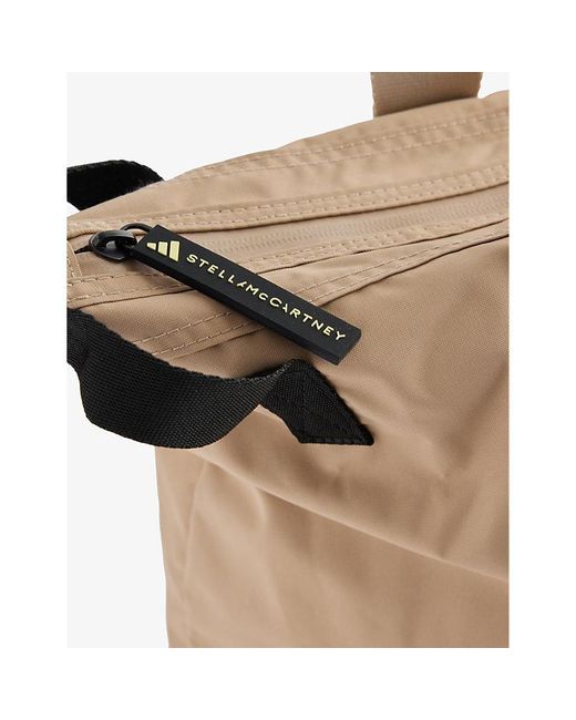 Adidas By Stella McCartney Natural Logo-print Recycled-polyester Tote Bag