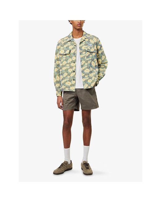 PAIGE Gray Elijah Stretch-Cotton Shorts for men